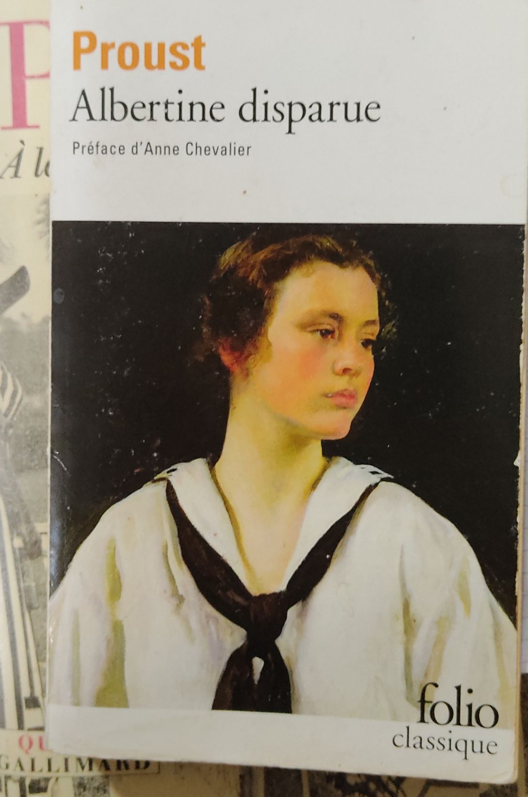 Albertine disparue - Folio Gallimard - Couverture : Joseph DeCamp : Sally (détail)