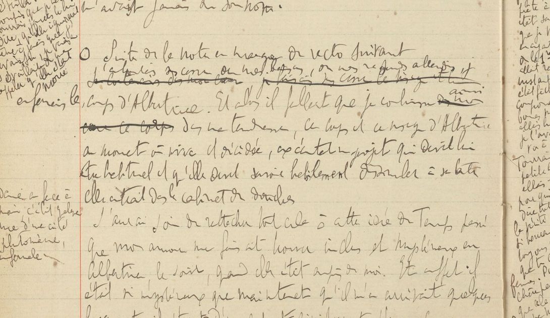 Manuscrit : Albertine disparue - Marcel Proust - Fonds Marcel Proust - Gallica BNF